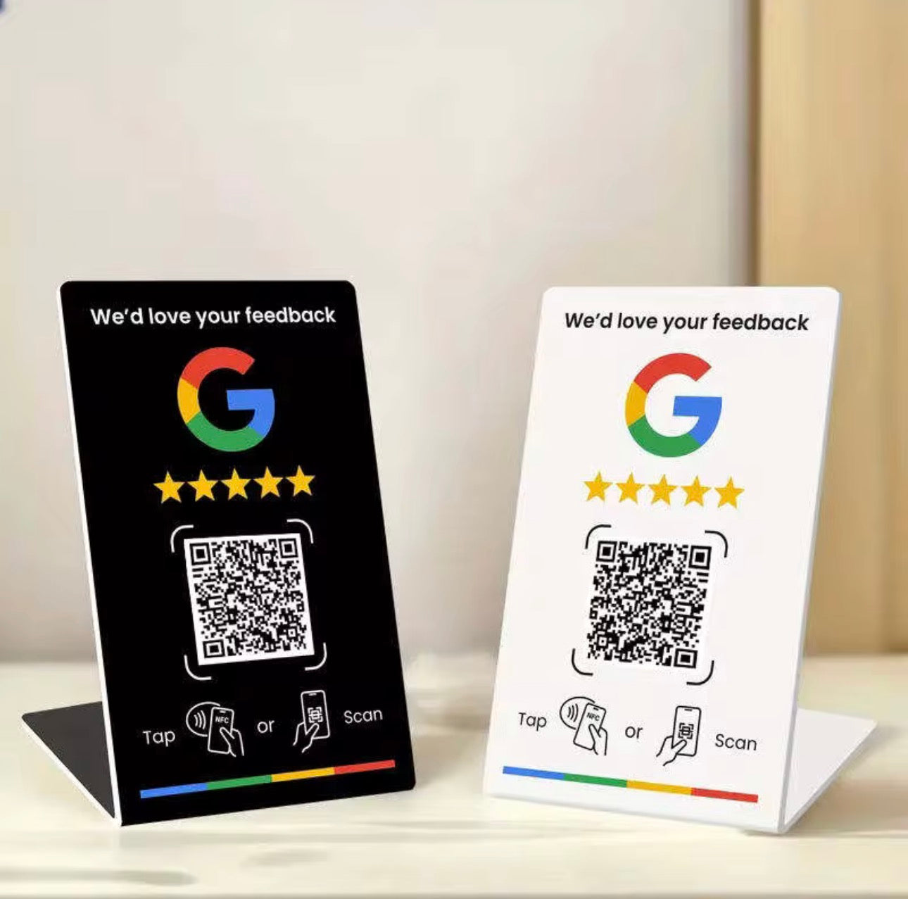 Google NFC Review Card Stand