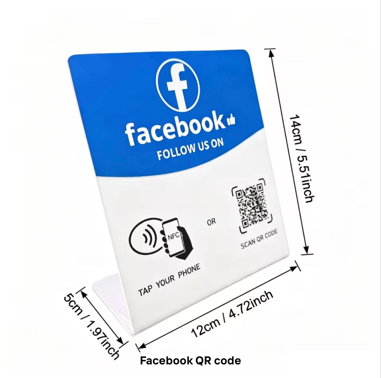 Facebook QR Code Stand
